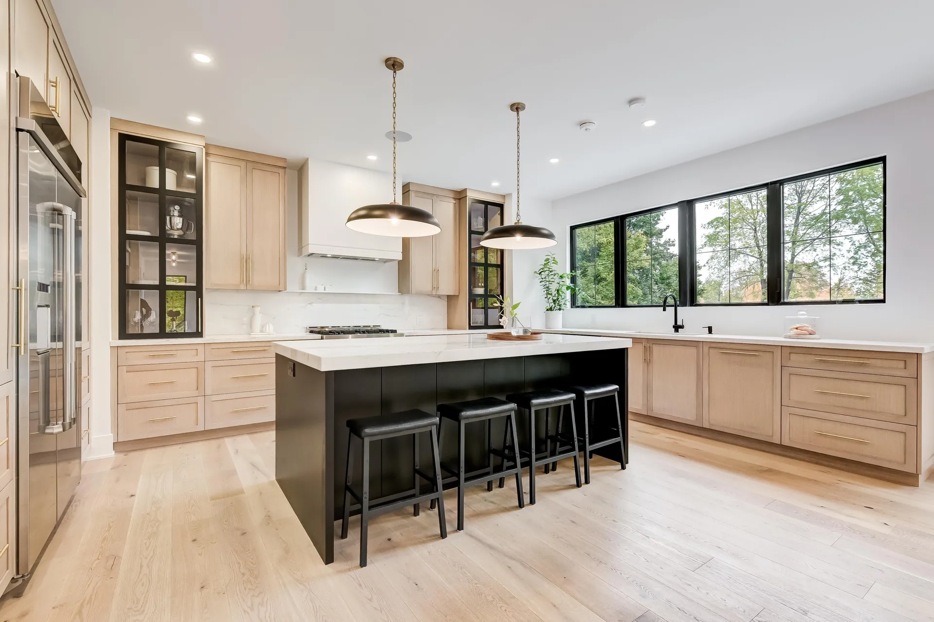 Modern kitchen remodel by Serene Builders