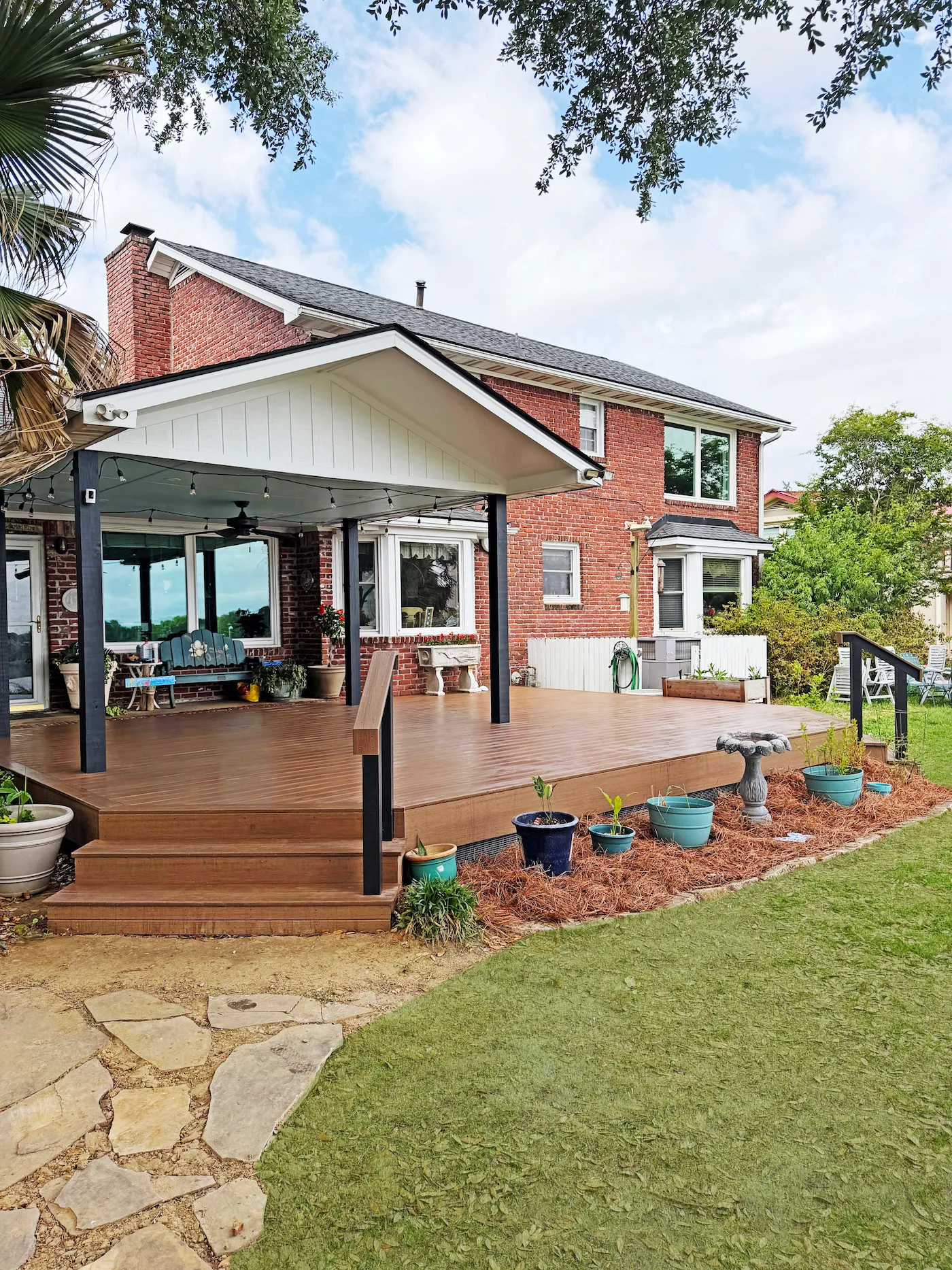 Porch and yard addition